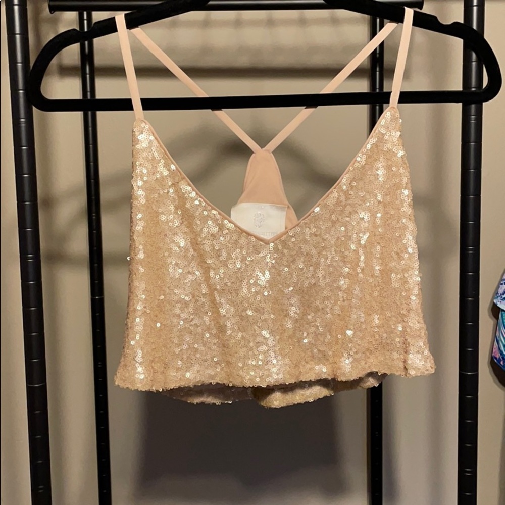 ✨ Watters & Watters Sequin Crop Top ✨